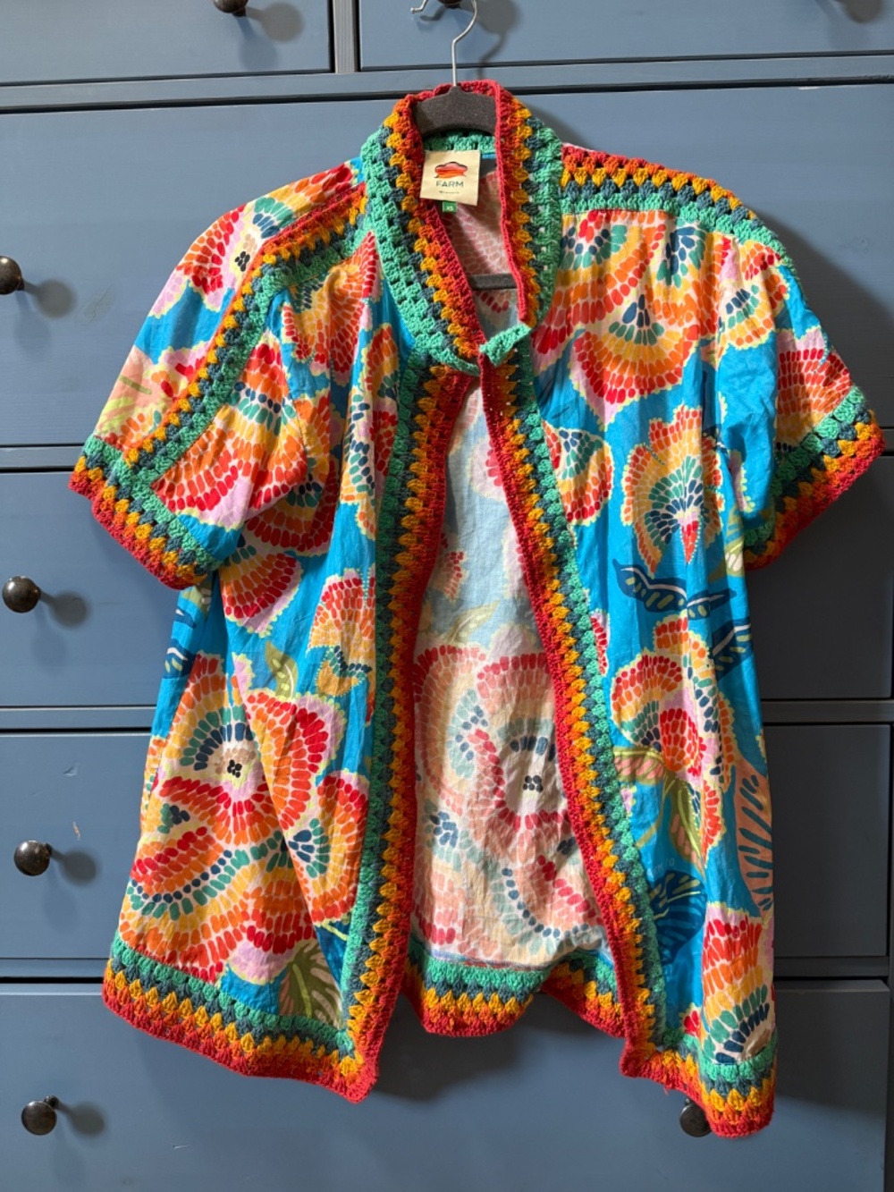 FARM Rio Dewdrop Spectrum Shirt XS - Picture 3 of 4